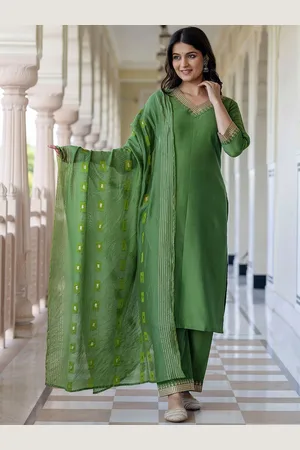 Kalini Women Ethnic Motifs Regular Sequinned Kurta with Trousers & With Dupatta