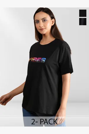 BAESD Women Typography 2 Printed Applique T-shirt