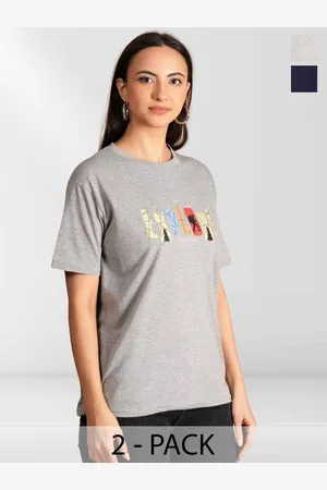 BAESD Women Typography 2 Printed Applique T-shirt