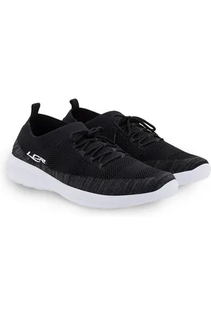 LANCER Men Black Textile Running Non-Marking Shoes