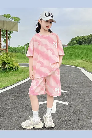 LULU & SKY Girls Printed T-shirt with Shorts