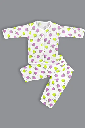 Born Kids Printed Organic Cotton Shirt With Pyjama