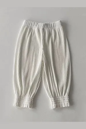LULU & SKY Girls Striped Tapered Fit Trousers
