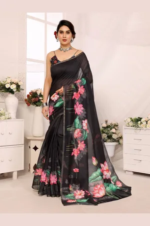 Moda Rapido Floral Zari Saree