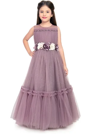 Betty Girls Corsage Net Ruffle Gown