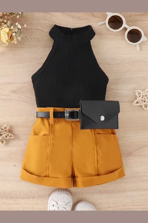 LULU & SKY Girls Top with Shorts