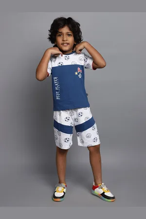 V-Mart Boys Printed T-shirt With Shorts