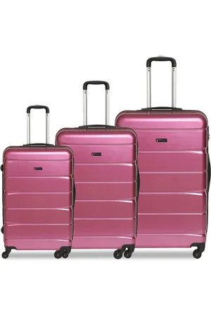 Swiss Military Set Of 3 Textured Hard-Sided Trolley Bags