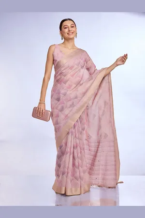 Ishin Printed saree with blouse piece