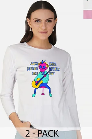 Metronaut Women 2 Printed Bio Finish T-shirt