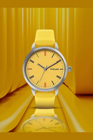 French Connection Women Printed Dial & Leather Straps Analogue Watch FK00038C
