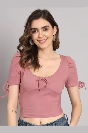 Chemistry Round Neck Crop Top
