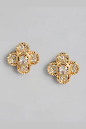 DressBerry Floral Shaped Stud Earrings