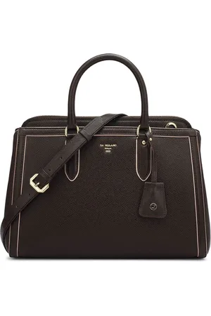 Da Milano Leather Structured Satchel
