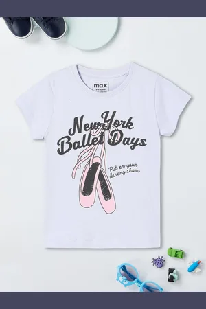 Max Collection Girls Printed T-shirt