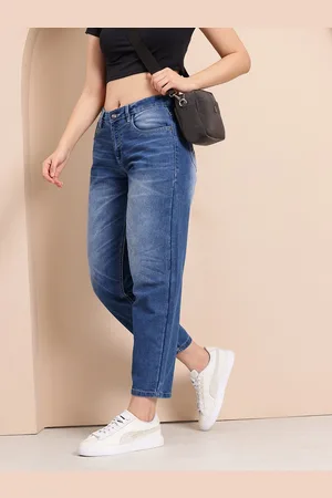 Mast & Harbour Women High-Rise Light Fade Stretchable Jeans