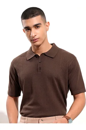 Highlander Men Relaxed Fit Short Sleeve Half Placket Polo Collar Cotton T-shirt