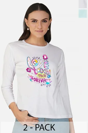 Metronaut Women 2 Printed Bio Finish Applique T-shirt