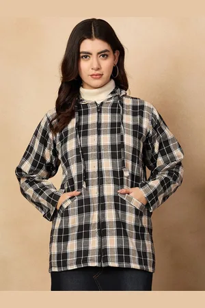 InWeave Women Checked Acrylic Tailored Jacket