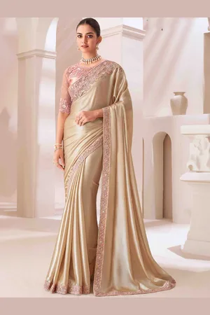 DIVASTRI Embroidered Pure Georgette Saree