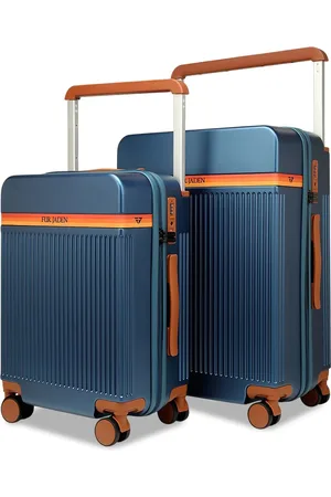 FUR JADEN Set Of 2 Textured Hard-Sided Trolley Suitcase