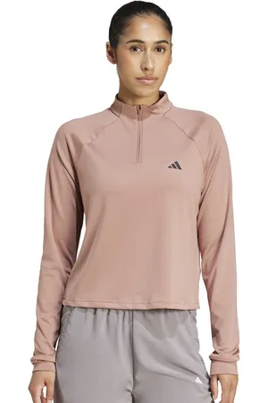 adidas Tr Es Brand Logo Printed Mock Collar Long Sleeve Jacket