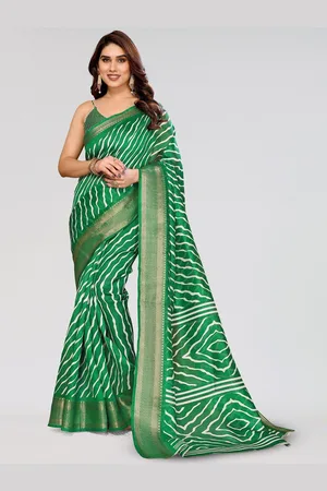 Moda Rapido Leheriya Zari Saree