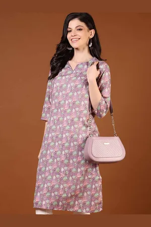 V-Mart Women Floral Printed Thread Work Kurta