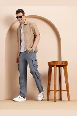 Mast & Harbour Men Relaxed Fit Cargo Track Pants