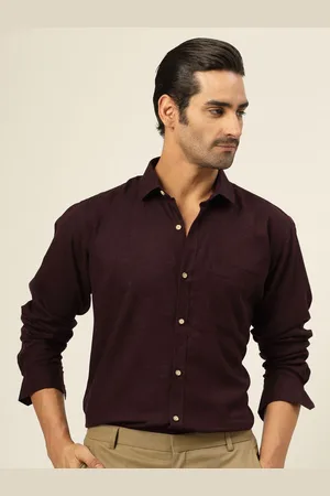 JADEBERRY Men Classic Slim Fit Opaque Casual Shirt