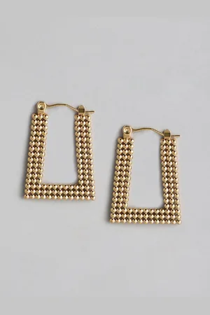 DressBerry Geometric Hoop Earrings