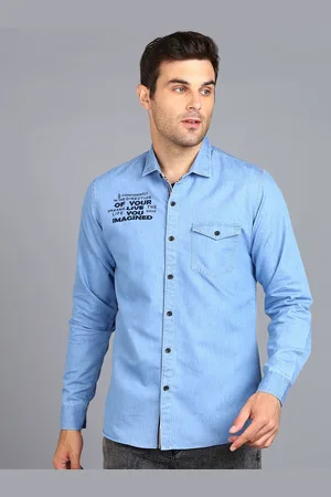 URBANO Slim Fit Denim Casual Shirt