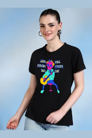 Moda Rapido Women Printed Bio Finish Pockets T-shirt
