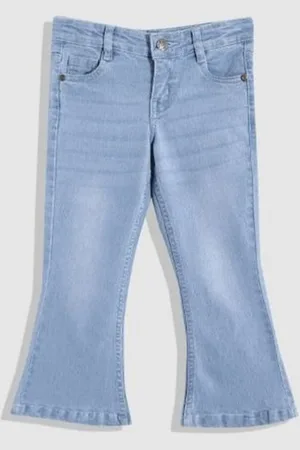 YK Girls Mid-Rise Slim Fit Clean Look Jeans