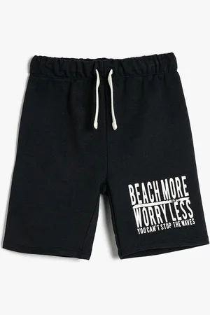 Koton Boys Typography Printed Mid-Rise Shorts