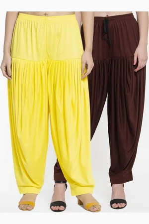 GRACIT Women Pack Of 2 Solid Loose-Fit Patialas