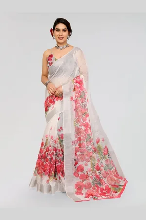 Moda Rapido Floral Zari Saree