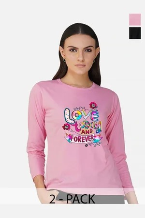 Metronaut Women 2 Printed Bio Finish Applique T-shirt