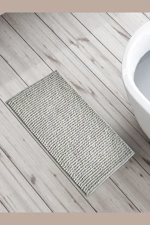 Home Centre Grey Textured 150 GSM Anti-Slip Bath Rug