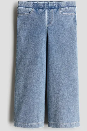 H&M Wide Denim-Look Trousers