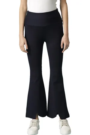 Gipsy Women Navy Blue Solid Boot Cut Jeggings