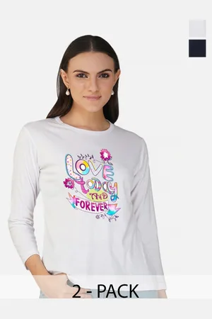 Metronaut Women 2 Printed Bio Finish Applique T-shirt