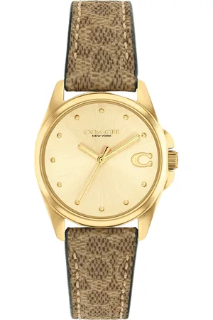 Coach Women Greyson Dial & Leather Straps Analogue Watch 14504107