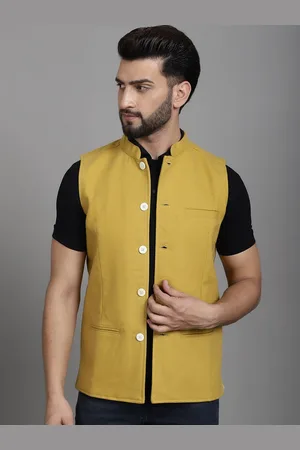 Even Mandarin Collar Woollen Nehru Jacket