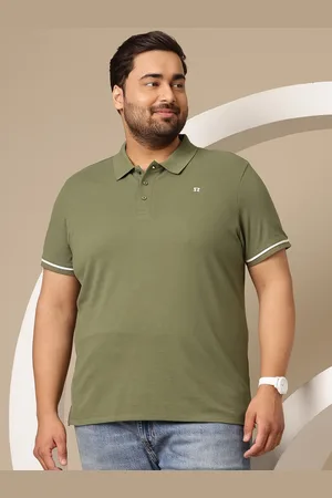 Sztori Men Plus Size Polo Collar Pure Cotton T-shirt