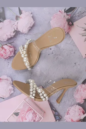 Jove Embellished Women Open Back Sandals