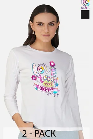Metronaut Women 2 Printed Bio Finish Applique T-shirt
