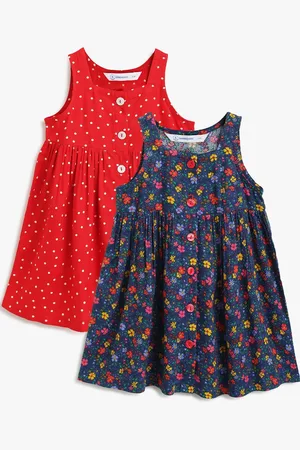 Campana Girls Pack of 2 Printed Casual Dresses