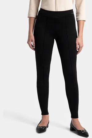 Jockey Stretch Treggings with Side Zipper Pockets-IW05