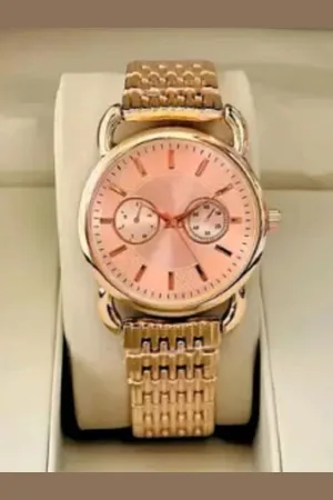 Miss Perfect Women Dial & Bracelet Style Straps Analogue Hybrid Watch A4-Rose Gold